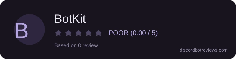 Rating banner for BotKit