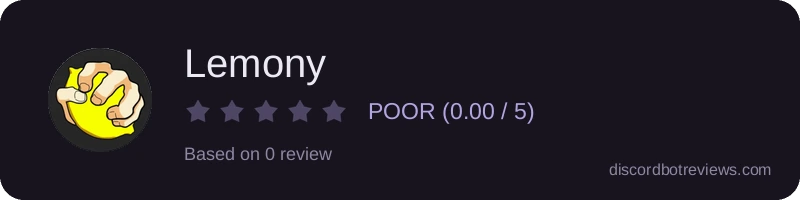 Rating widget preview for Lemony
