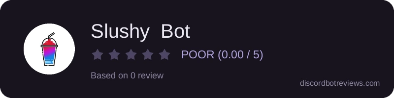 Rating widget preview for Slushy  Bot