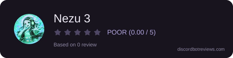 Rating widget preview for Nezu 3