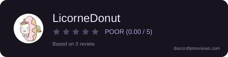 Rating widget preview for LicorneDonut