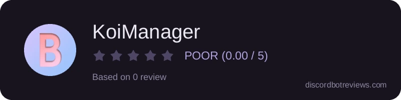 Rating banner for KoiManager