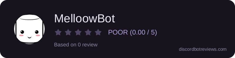 Rating widget preview for MelloowBot