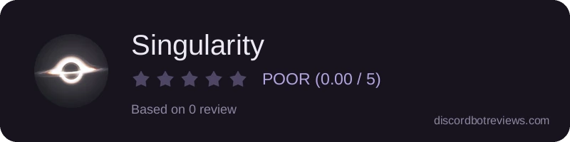 Rating widget preview for Singularity
