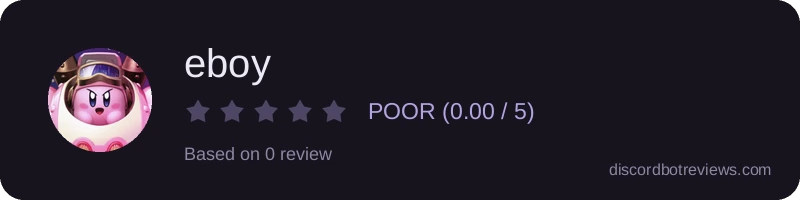 Rating widget preview for eboy
