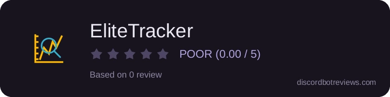 Rating widget preview for EliteTracker