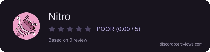 Rating widget preview for Nitro