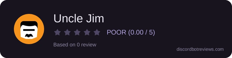 Rating banner for Uncle Jim