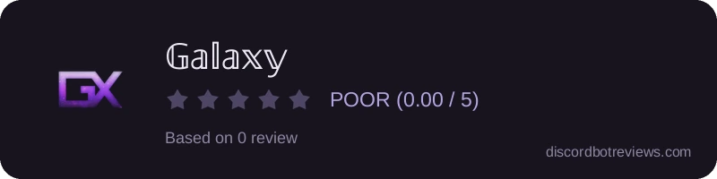 Rating widget preview for 𝔾𝕒𝕝𝕒𝕩𝕪