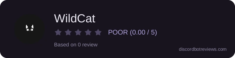 Rating widget preview for WildCat
