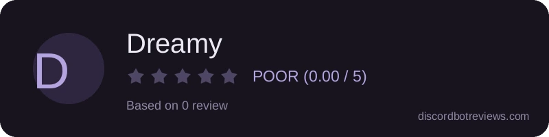 Rating widget preview for Dreamy
