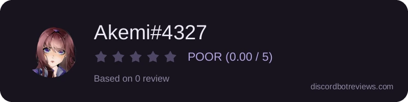 Rating widget preview for Akemi#4327
