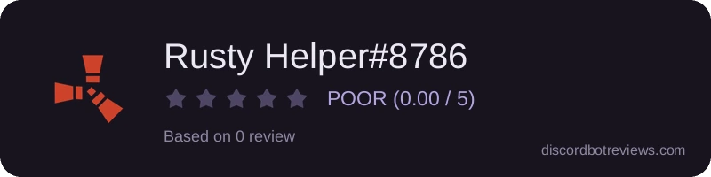 Rating widget preview for Rusty Helper#8786