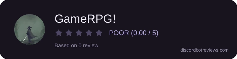 Rating widget preview for GameRPG!