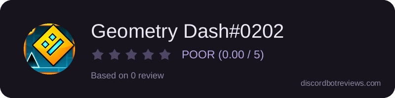 Rating widget preview for Geometry Dash#0202