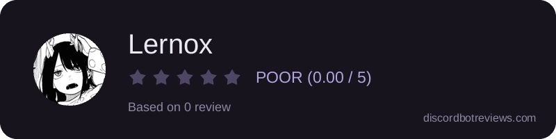 Rating widget preview for Lernox