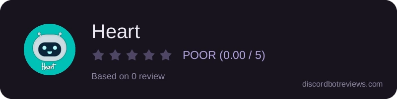 Rating widget preview for Heart