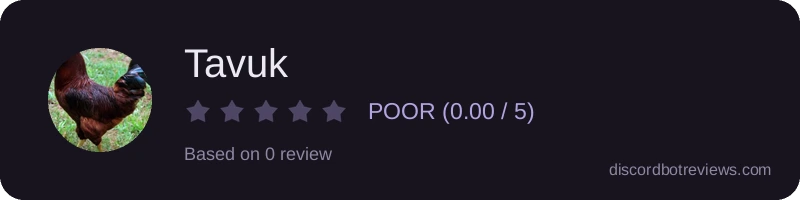Rating widget preview for Tavuk