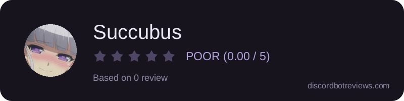 Rating widget preview for Succubus