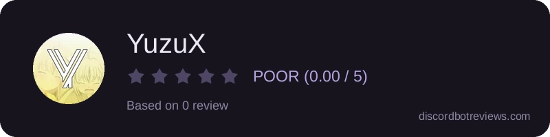 Rating widget preview for YuzuX