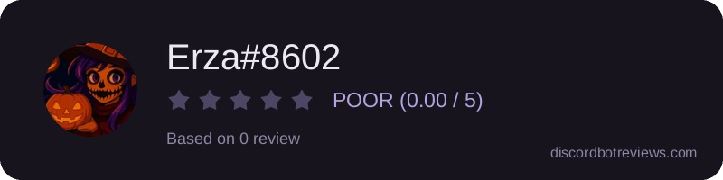 Rating widget preview for Erza#8602