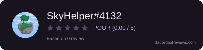Rating widget preview for SkyHelper#4132