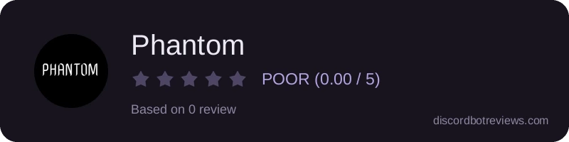 Rating widget preview for Phantom