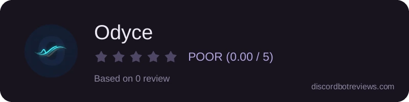 Rating widget preview for Odyce