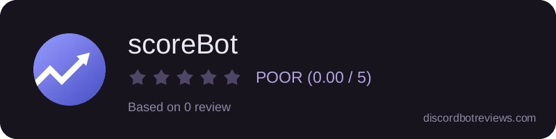 Rating widget preview for scoreBot