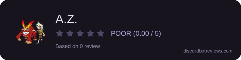 Rating widget preview for A.Z.