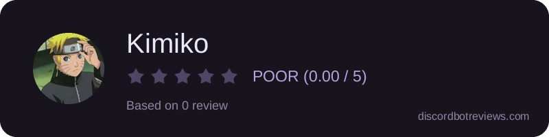Rating widget preview for Kimiko