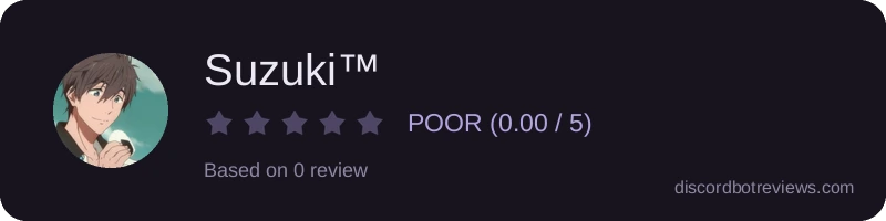 Rating widget preview for Suzuki™