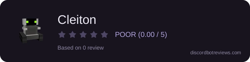 Rating widget preview for Cleiton