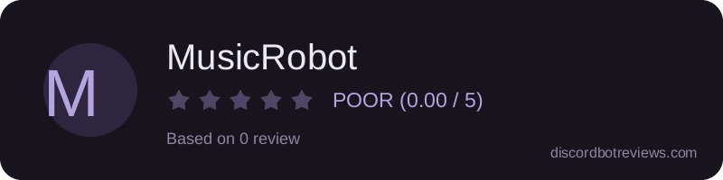 Rating banner for MusicRobot