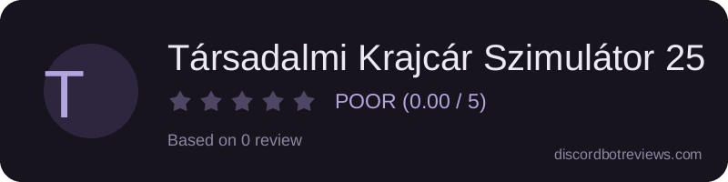 Rating widget preview for Társadalmi Krajcár Szimulátor 25