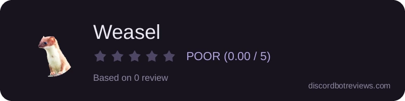 Rating widget preview for Weasel