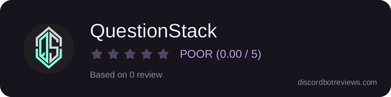 Rating widget preview for QuestionStack