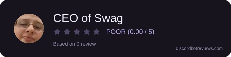 Rating widget preview for CEO of Swag