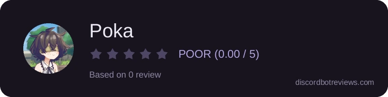 Rating widget preview for Poka