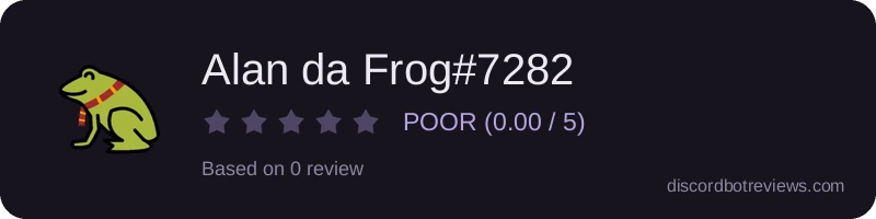 Rating widget preview for Alan da Frog#7282