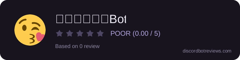 Rating widget preview for おじさん警察Bot