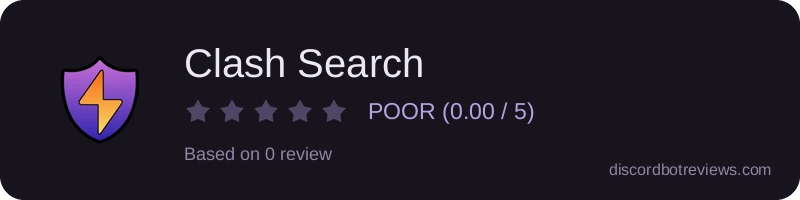 Rating widget preview for Clash Search