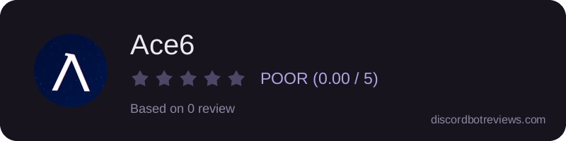 Rating widget preview for Ace6