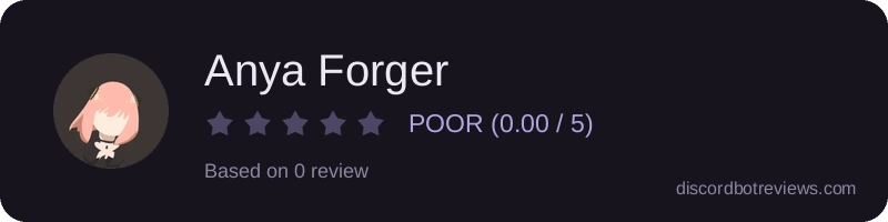 Rating widget preview for Anya Forger
