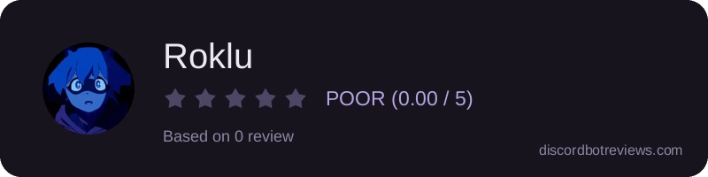Rating widget preview for Roklu