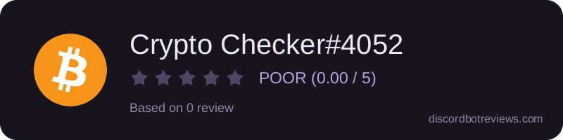 Rating widget preview for Crypto Checker#4052