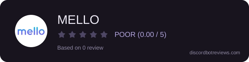Rating widget preview for MELLO