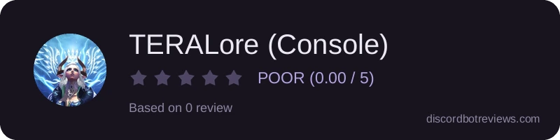 Rating widget preview for TERALore (Console)