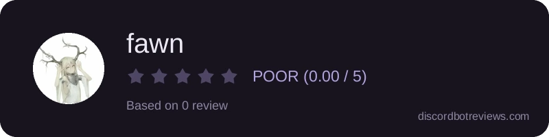 Rating widget preview for fawn