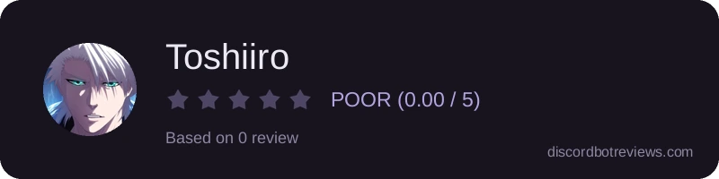 Rating widget preview for Toshiiro